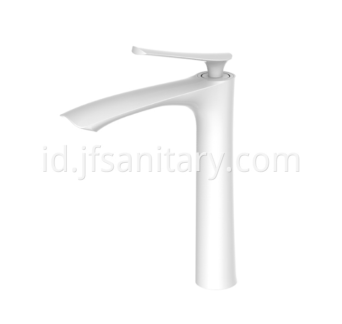 white bathroom faucet